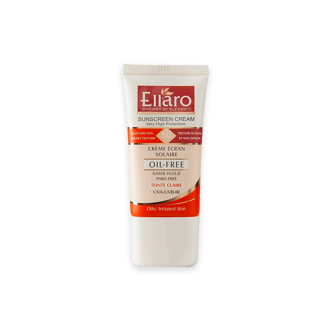 کرم ضد آفتاب +SPF50 فاقد چربی بژ روشن الارو 
